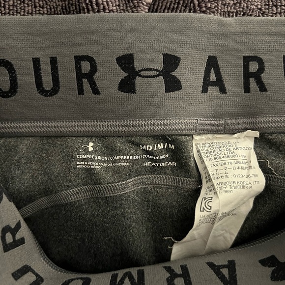 Under ARMOUR Womens Gray Capris Leggings Size Medium - Picture 3 of 3